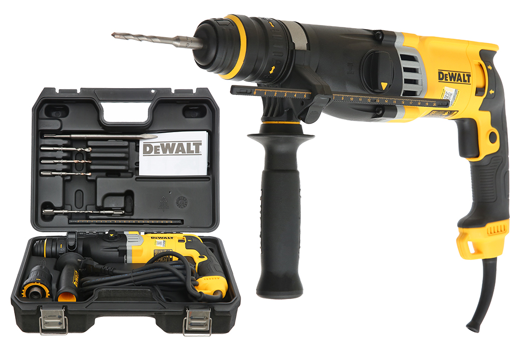 Máy khoan búa điện Dewalt D25144KA-B1 900W Màu Đen - Vàng