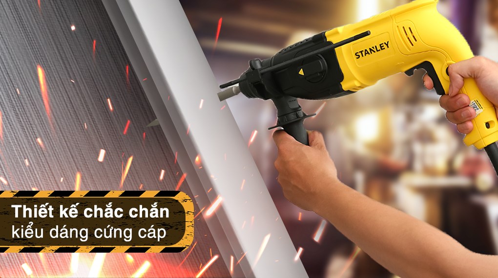 Máy khoan búa điện Stanley SHR243KA-B1 780W