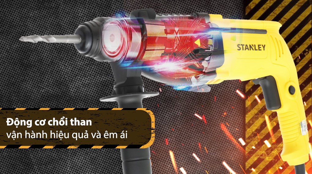 Máy khoan búa điện Stanley SHR243KA-B1 780W