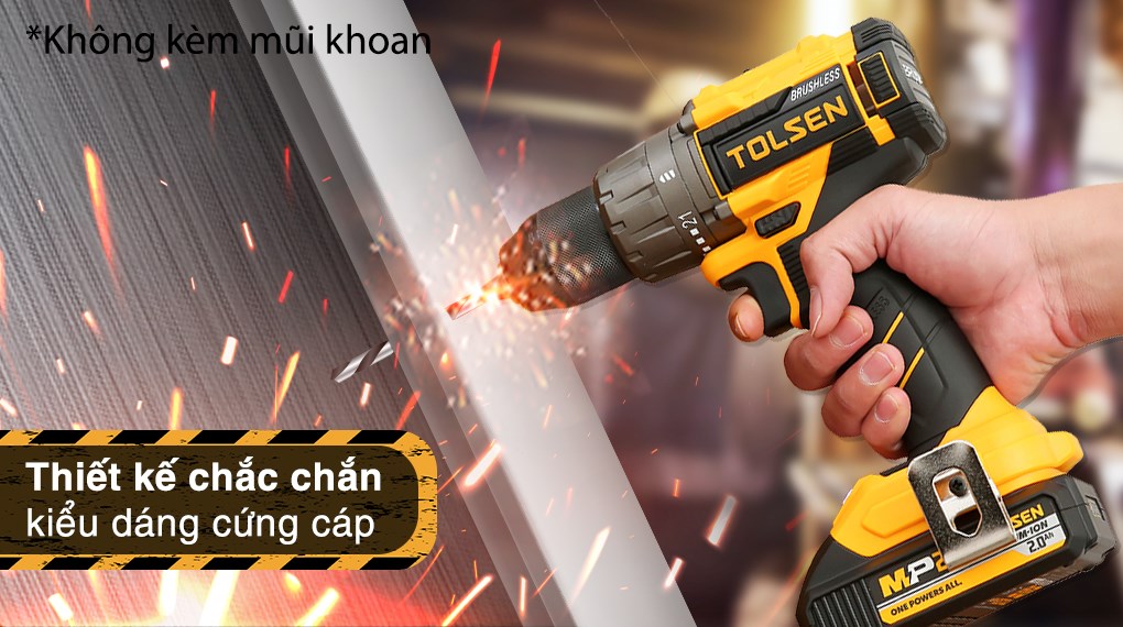 Máy khoan vặn vít pin Tolsen 87252 20V