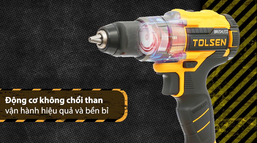 Máy khoan vặn vít pin Tolsen 87252 20V