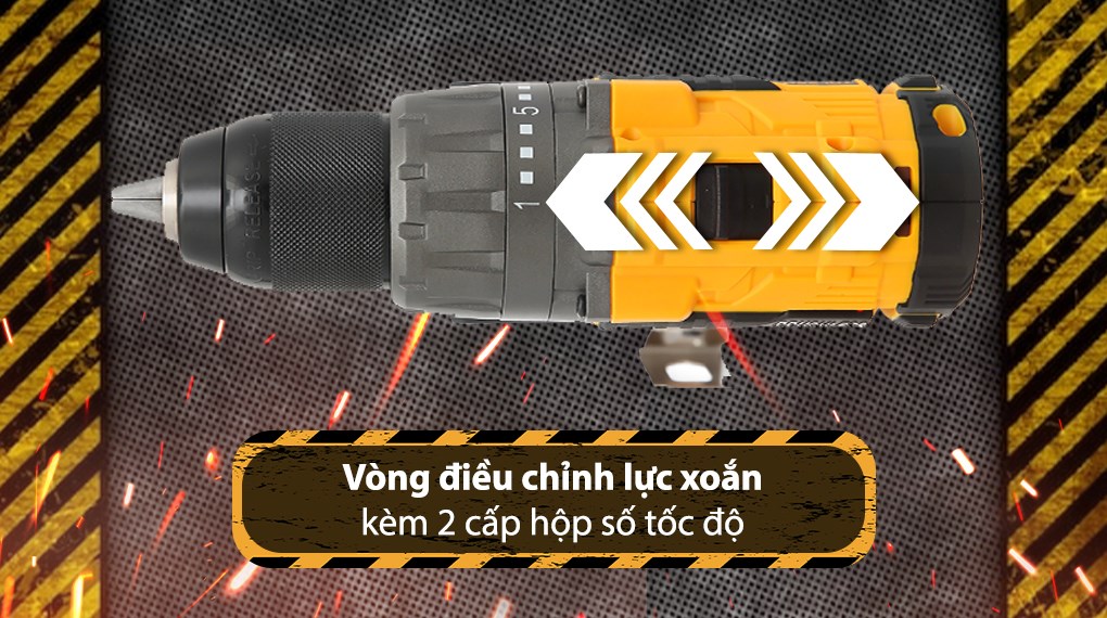 Máy khoan vặn vít pin Tolsen 87252 20V