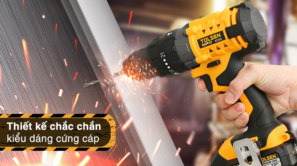 Máy khoan búa pin Tolsen 87215 20V