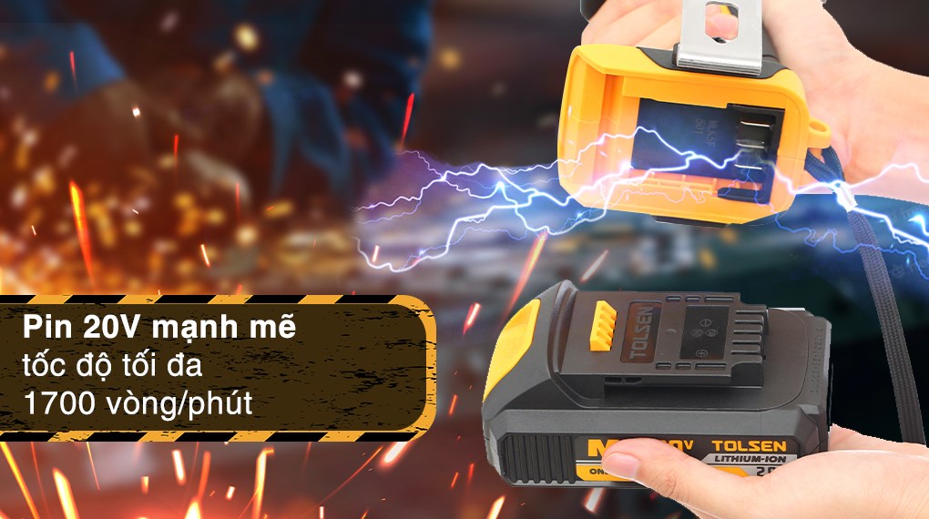 Máy khoan búa pin Tolsen 87215 20V