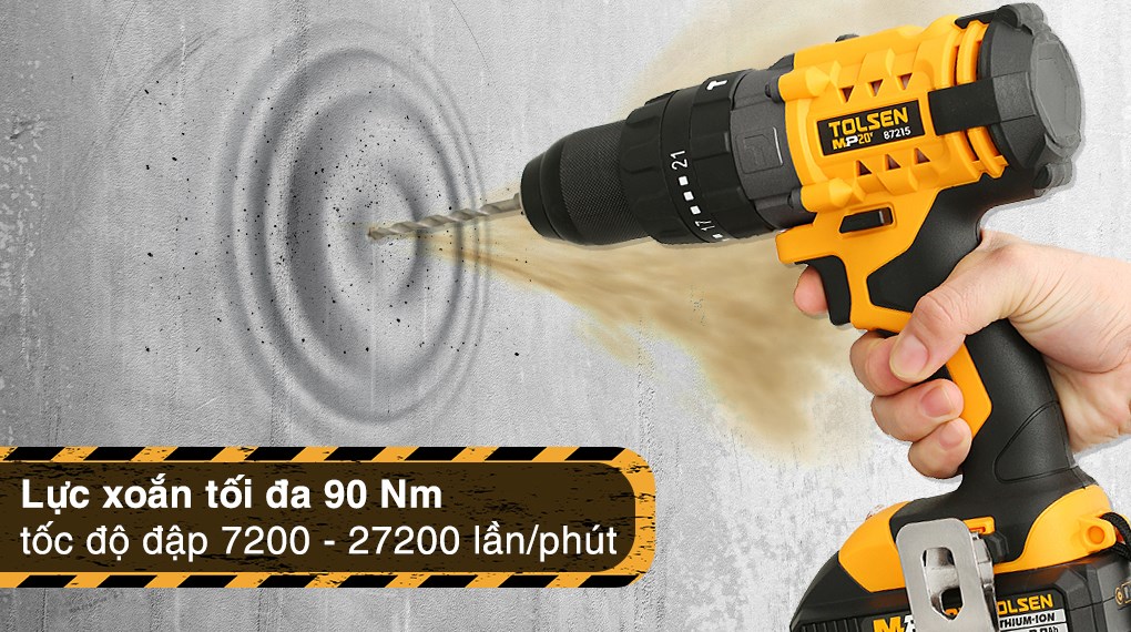 Máy khoan búa pin Tolsen 87215 20V