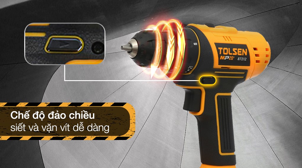 Máy khoan vặn vít pin Tolsen 87212 20V