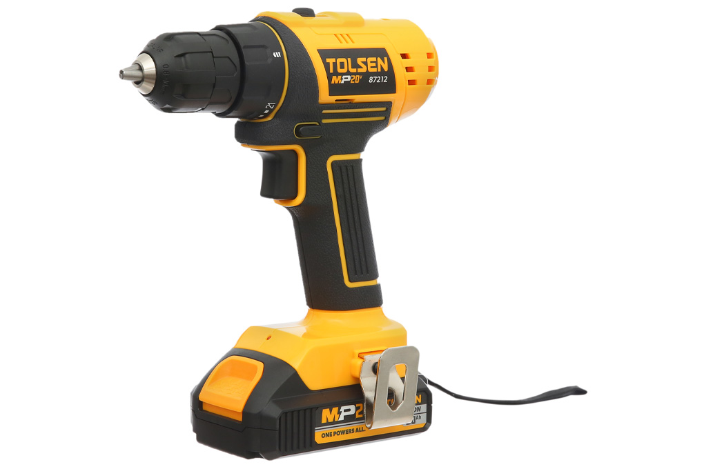 Máy khoan vặn vít pin Tolsen 87212 20V Màu Đen - Vàng