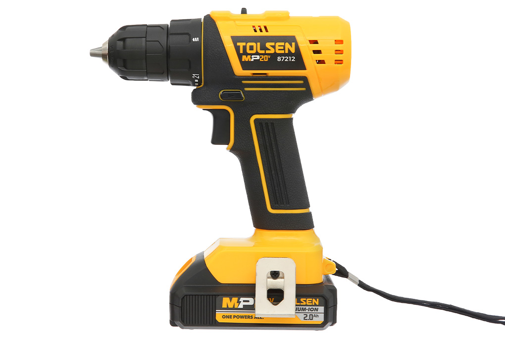 Máy khoan vặn vít pin Tolsen 87212 20V Màu Đen - Vàng
