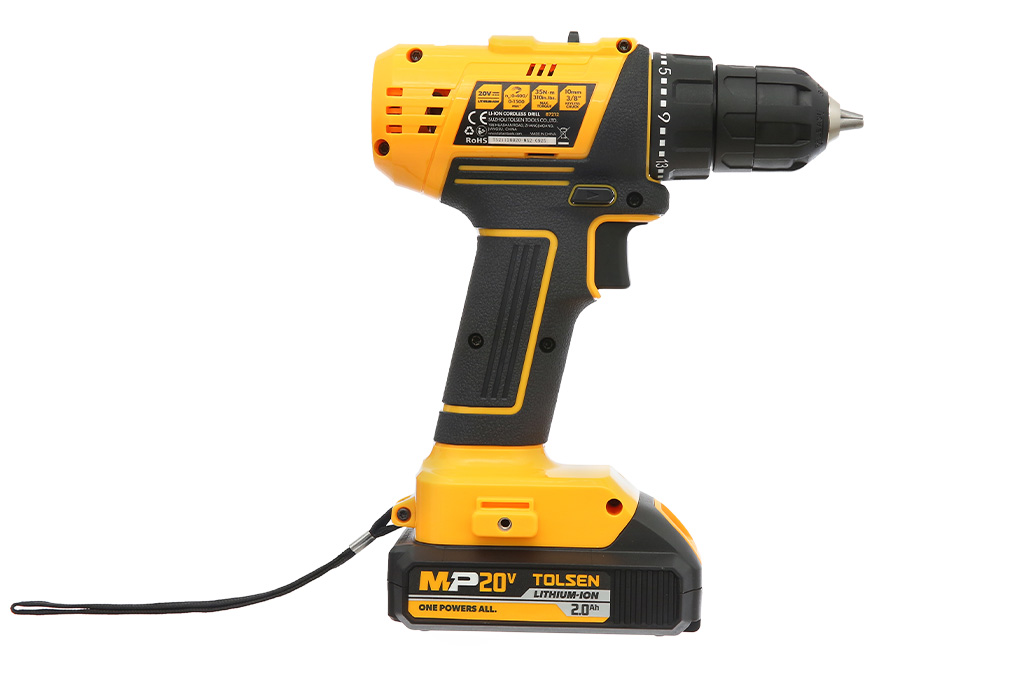 Máy khoan vặn vít pin Tolsen 87212 20V Màu Đen - Vàng