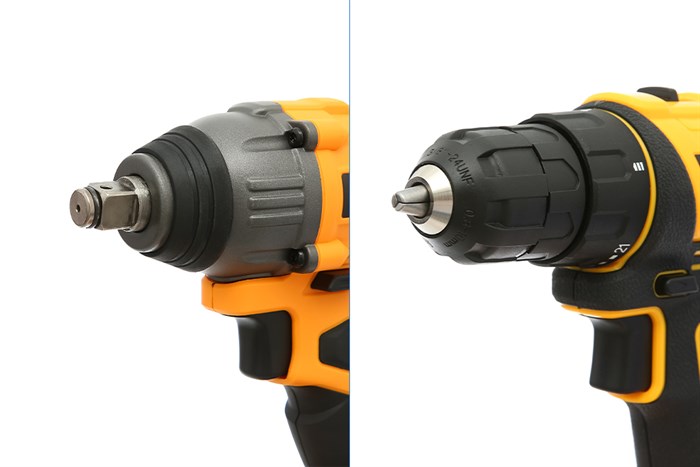 Bộ 2 máy khoan pin và máy vặn bu lông pin Tolsen 87240 20V Màu Đen - Vàng