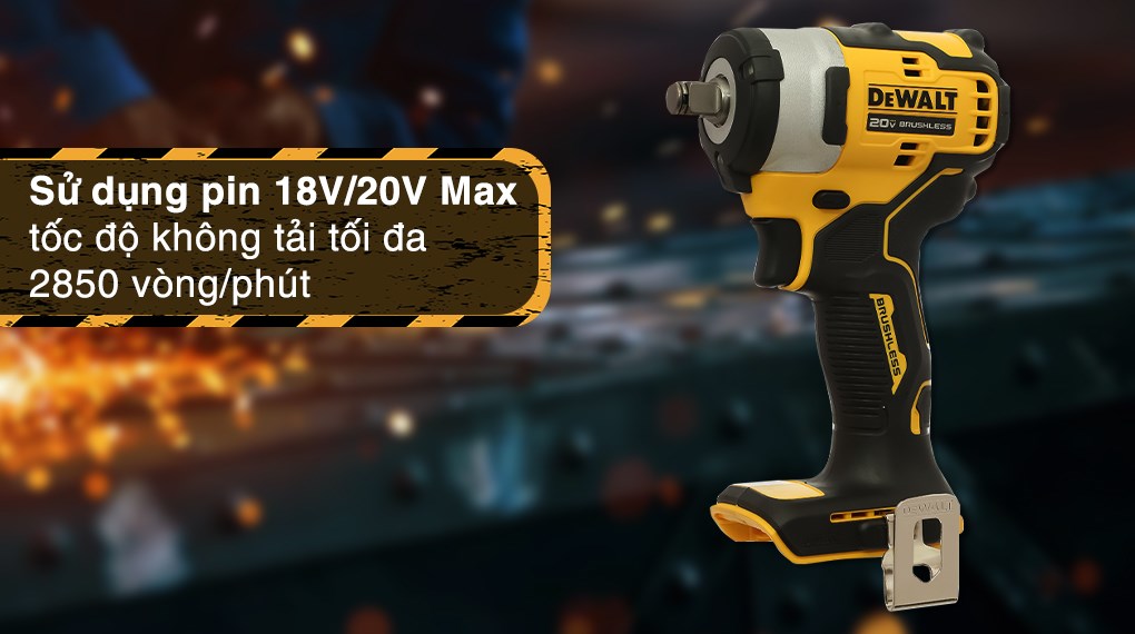 Máy siết bu lông pin Dewalt DCF911N-B1 20V (không kèm pin, sạc)