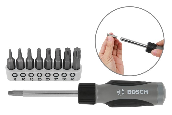 Bộ dụng cụ đa năng 46 món Bosch Màu Đen