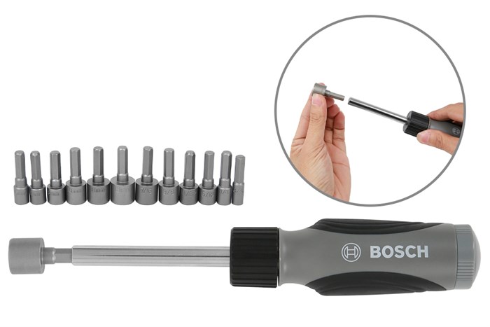 Bộ dụng cụ đa năng 46 món Bosch Màu Đen