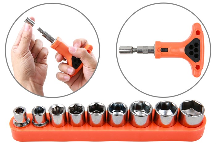 Bộ dụng cụ đa năng 45 món Kachi MK-166 Màu Đen