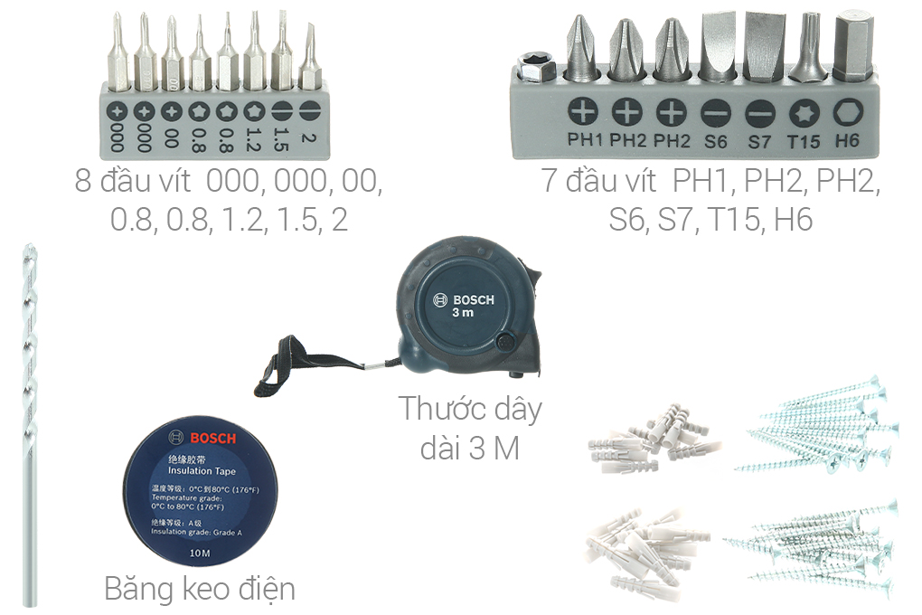 Bộ dụng cụ đa năng Bosch 66 món