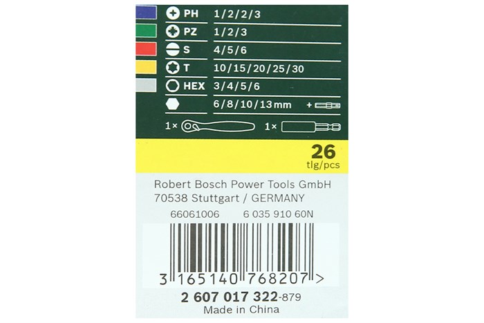Bộ dụng cụ đa năng 66 món Bosch Màu Xanh Dương