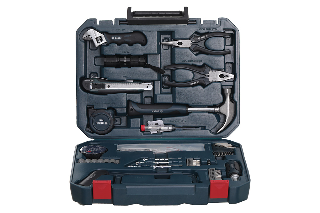 Bộ dụng cụ đa năng 108 món Bosch Màu Xanh Dương