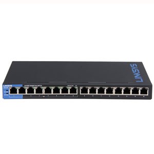 Bộ chuyển mạch (switch) gigabit PoE Linksys LGS116P 16-Port 10/100/1000 Mbps vỏ sắt