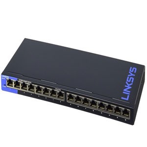Bộ chuyển mạch (switch) gigabit Linksys LGS124 24-Port 10/100/1000 Mbps vỏ sắt