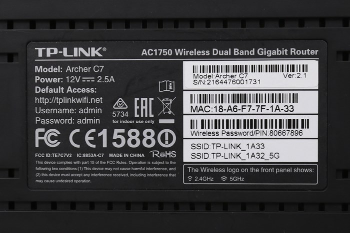Thiết bị định tuyến TP-Link AC1750 băng tần kép không dây 2.4Ghz/5Ghz Màu Đen