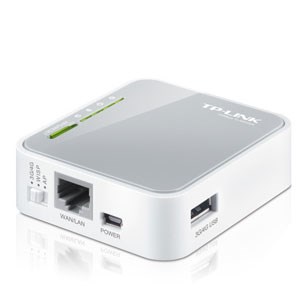 WASTP0026.Thiết bị định tuyến TP-Link 150M Không dây 1P WAN/ LAN - ăng-ten ngầm - Khe cắm USB 3G (TL-MR3020)