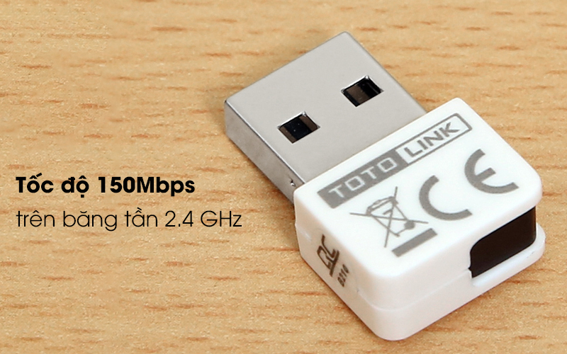 USB Wifi 150 Mbps Totolink N150USM trắng có tốc độ truyền tải nhanh