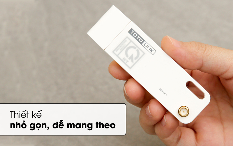 Bộ Mở Rộng Sóng Wifi Cổng USB Totolink EX100 Trắng có thiết kế nhỏ gọn