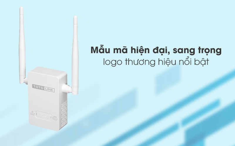 Bộ Mở Rộng Sóng Wifi AC220V Totolink EX201 trắng có thiết kế sang trọng