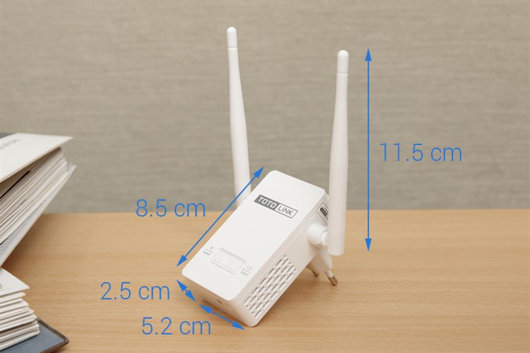 Repeater mở rộng sóng Wifi Chuẩn N Totolink EX201 Màu Trắng