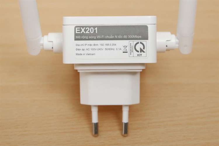 Repeater mở rộng sóng Wifi Chuẩn N Totolink EX201 Màu Trắng
