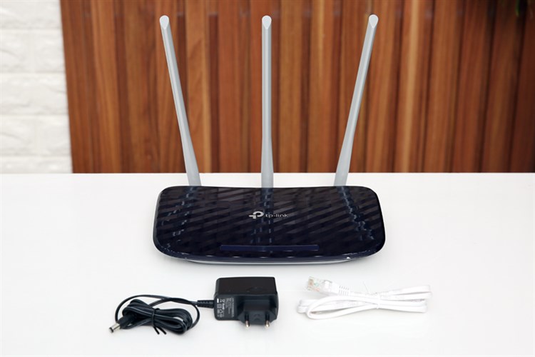 Router Wifi Chuẩn AC750 Băng Tần Kép TP-Link Archer C20 Đen Màu Đen