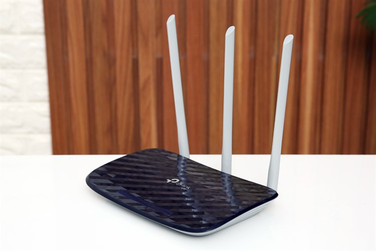 Router Wifi Chuẩn AC750 Băng Tần Kép TP-Link Archer C20 Đen Màu Đen