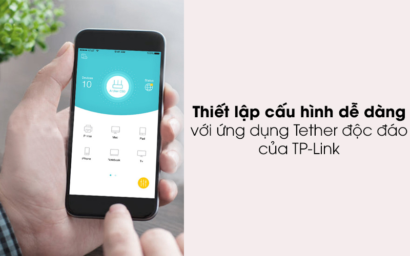 Dễ dàng thiết lập - Router Wifi Băng Tầng Kép TP-Link Archer C60 Trắng