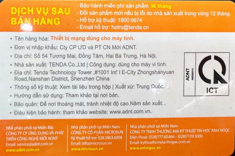 Router Wifi Chuẩn AC1200 Tenda AC5 V3 Màu Trắng