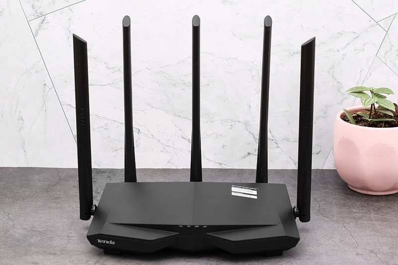 Router Wifi Chuẩn AC1200 Tenda AC7 Đen - Chính hãng, giá rẻ