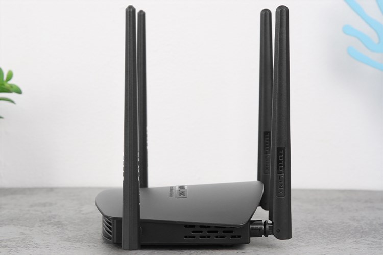 Router Wifi Chuẩn AC1200 Băng Tần Kép Totolink A800R Đen Màu Đen