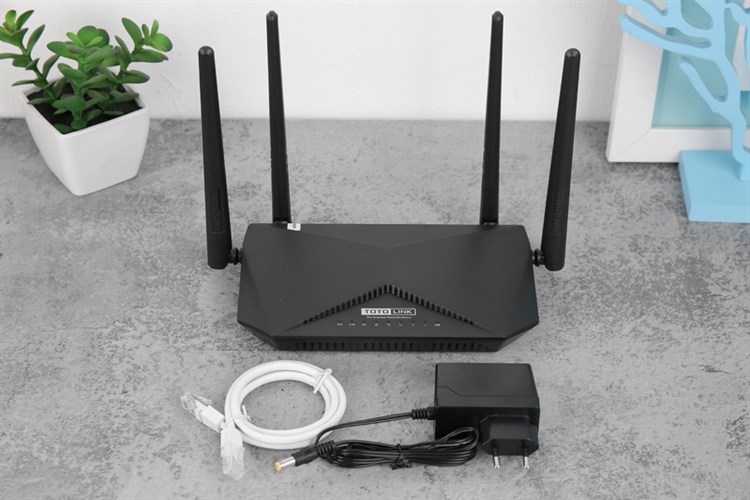 Router Wifi Chuẩn AC1200 Totolink A3002RU V2 Gigabit Màu Đen