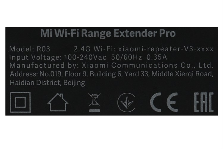 Repeater mở rộng sóng Wifi Chuẩn N Xiaomi Pro Màu Đen