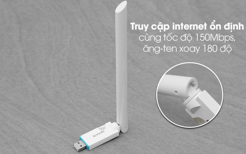 USB Wifi 150Mbps Tenda U2 Trắng - Trải nghiệm wifi tuyệt vời với tốc độ 150Mbps