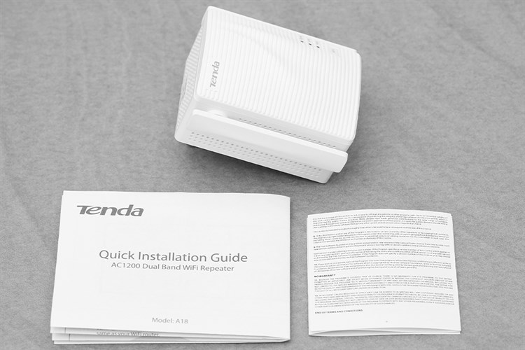 Repeater mở rộng sóng Wifi Chuẩn AC1200 Tenda A18 Màu Trắng