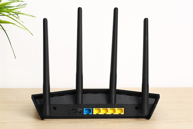 Router Wifi Chuẩn Wifi 6 Băng Tần Kép Asus AX55 Màu Đen