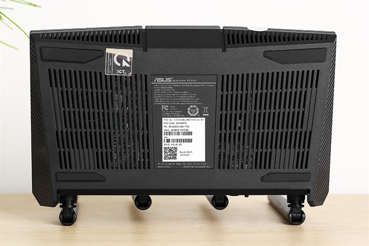 Router Wifi Chuẩn Wifi 6 Băng Tần Kép Asus AX55 Màu Đen