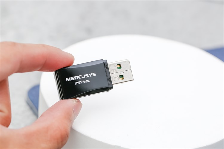 USB Wifi 300 Mbps Mercusys MW300UM Màu Đen