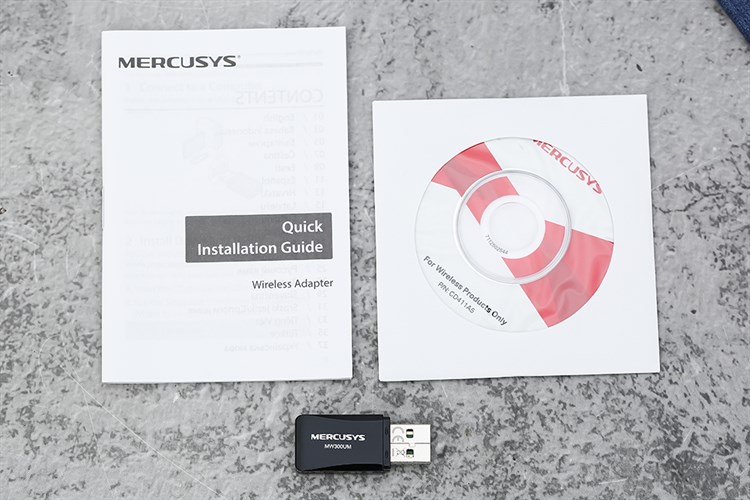 USB Wifi 300 Mbps Mercusys MW300UM Màu Đen