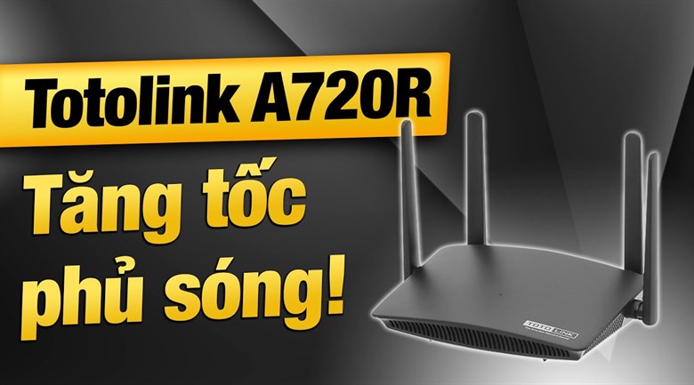 Router Wifi Chuẩn AC1200 Totolink A720R