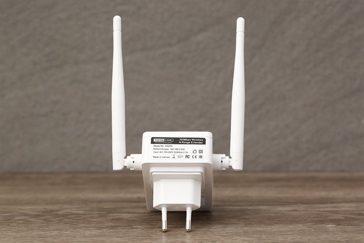 Repeater mở rộng sóng Wifi Chuẩn N Totolink EX200 V2 Màu Trắng