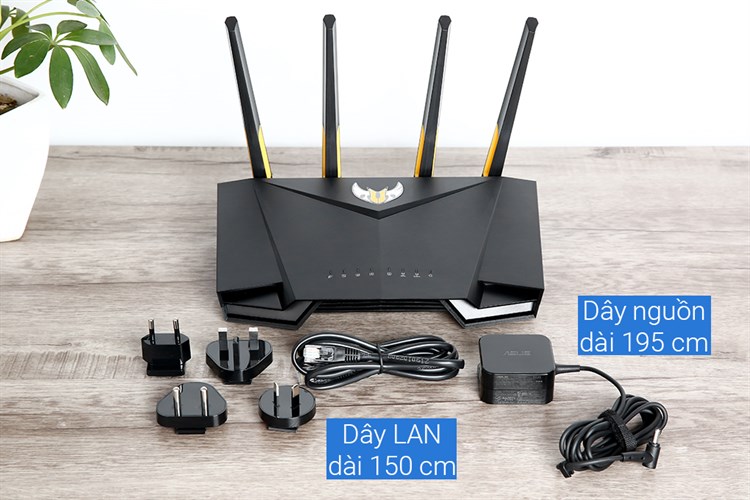 Router Wifi Chuẩn Wifi 6 AX3000 Asus TUF-AX3000 Gigabit Màu Đen
