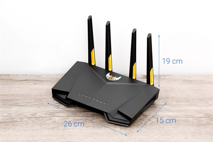 Router Wifi Chuẩn Wifi 6 AX3000 Asus TUF-AX3000 Gigabit Màu Đen