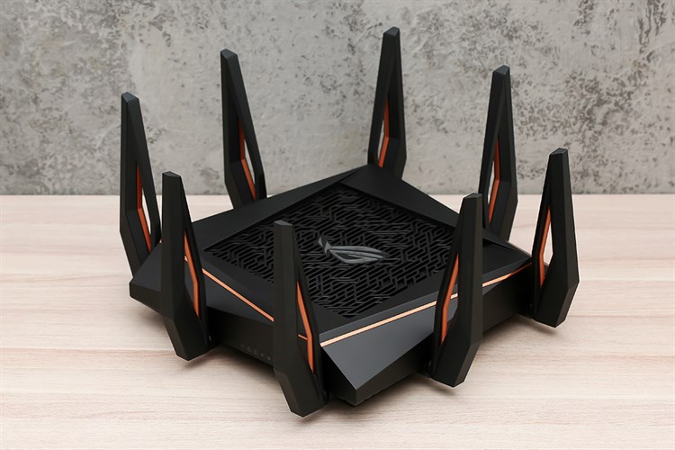 Router Wifi Chuẩn Wifi 6 AX11000 Asus GT-AX11000 Gigabit Màu Đen