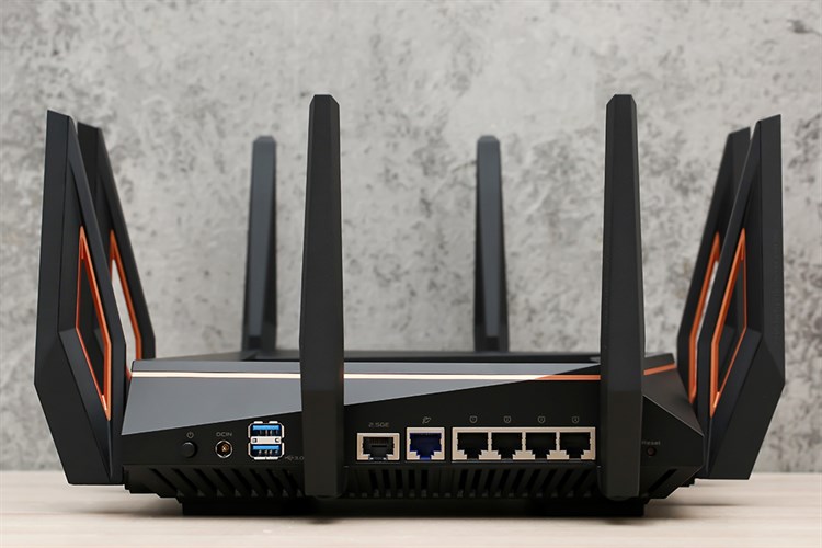 Router Wifi Chuẩn Wifi 6 AX11000 Asus GT-AX11000 Gigabit Màu Đen